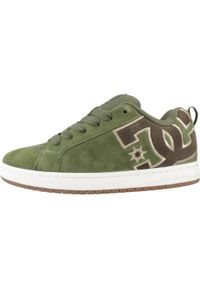 DC Shoes - Buty skórzane dla Mężczyzn COURT GRAFFIK. Zapięcie: sznurówki. Kolor: zielony. Materiał: skóra. Szerokość cholewki: normalna. Sport: turystyka piesza #2