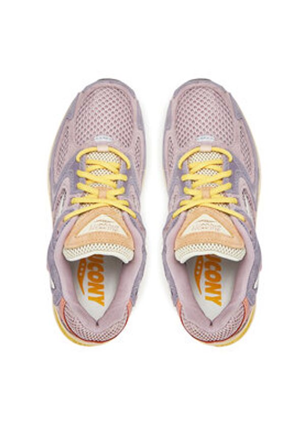 Saucony Sneakersy Grid Jazz 9 S60892 2 Fioletowy. Kolor: fioletowy. Materiał: skóra, zamsz