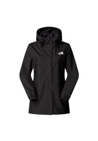 Kurtka damska The North Face Antora Rain Parka 0A8BKCJK31 - czarna. Typ kołnierza: kaptur. Kolor: czarny. Materiał: poliester, materiał. Styl: klasyczny, sportowy