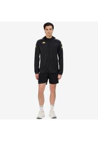 Kurtka z dresu Kappa Grevolo. Kolor: czarny. Materiał: dresówka. Sport: piłka nożna, fitness #1