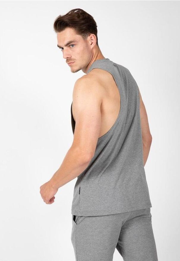 GORILLA WEAR - Cisco Opuszczany pachwinowy otwórTop bez rękawów - Szary/Czarny. Kolor: wielokolorowy, czarny, szary. Długość rękawa: bez rękawów