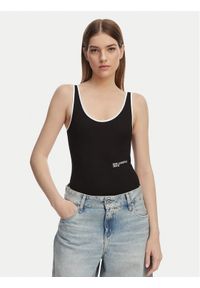 Karl Lagerfeld Jeans Body A2W17021 Czarny Slim Fit. Kolor: czarny. Materiał: bawełna #1