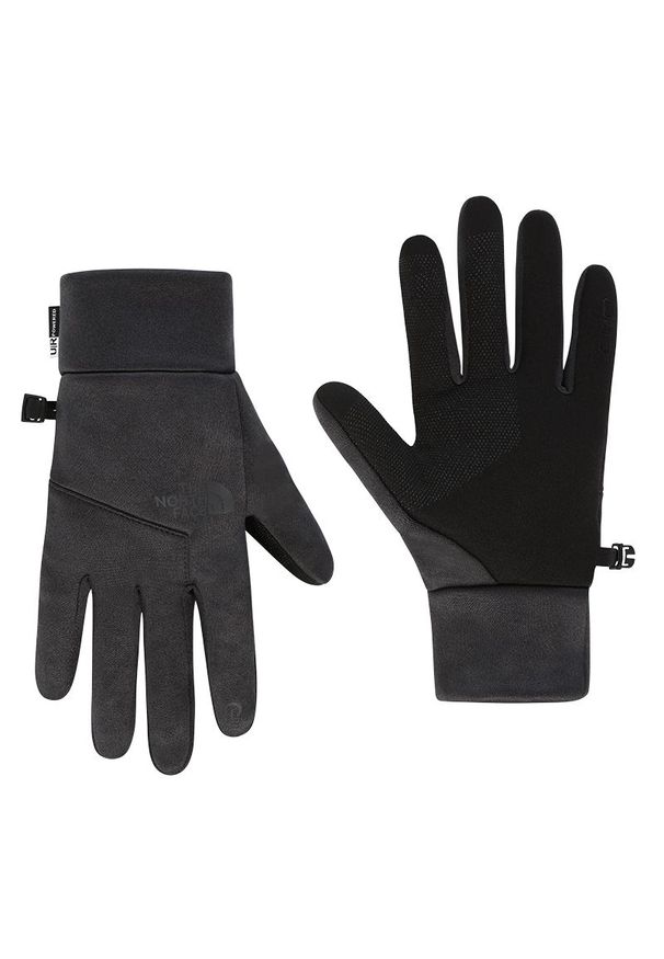 Rękawiczki The North Face Etip Hardface 0A3M5GKS71 - czarne. Kolor: czarny. Materiał: materiał, poliester, polar, elastan. Wzór: aplikacja. Sezon: zima