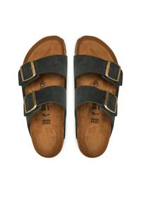 Birkenstock Klapki Arizona Leoi 1028030 Zielony. Kolor: zielony. Materiał: skóra