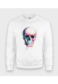 MegaKoszulki - Bluza klasyczna Watercolor skull. Styl: klasyczny #1