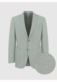 Pako Lorente - PAKO LORENTE – Zielona marynarka męska bez podszewki. Okazja: na co dzień. Kolor: zielony. Materiał: jeans. Sezon: wiosna. Styl: casual, sportowy #8