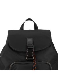Wittchen - Damski plecak ze sznurkowym ściągaczerm. Kolor: czarny. Materiał: nylon. Wzór: aplikacja. Styl: młodzieżowy #3