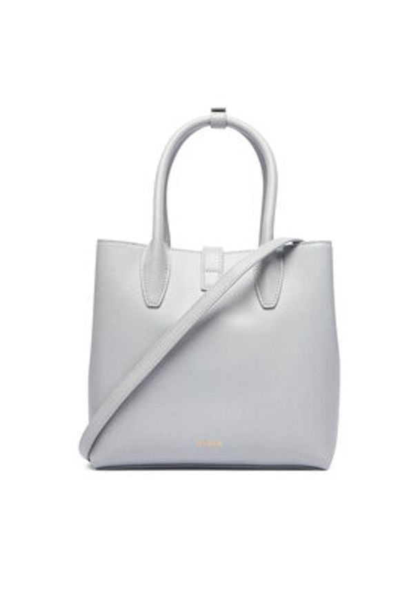 Furla Torebka Goccia S WB01949 ARE000 KH CRH00 Szary. Kolor: szary. Materiał: skórzane