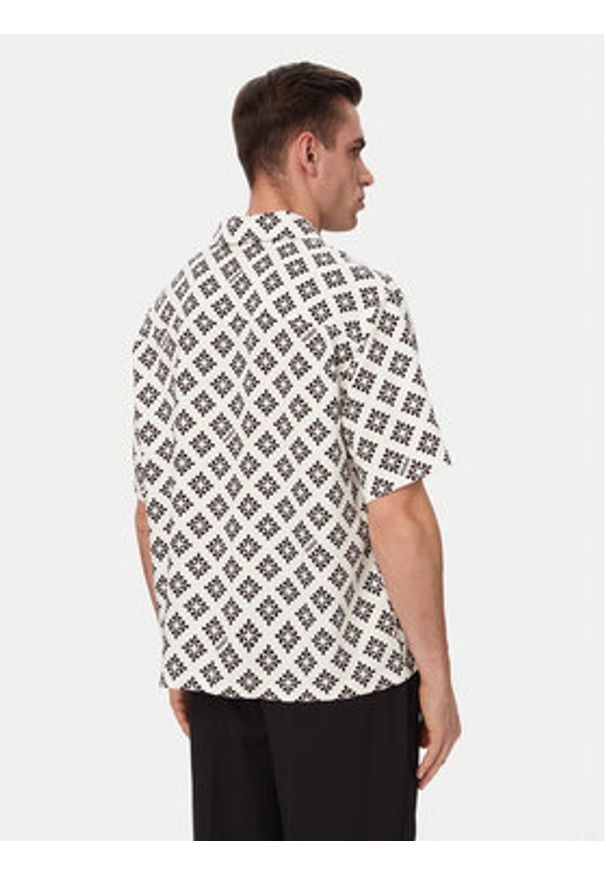 Hugo - HUGO Koszula Espino 50560632 Kolorowy Oversize. Materiał: lyocell. Wzór: kolorowy