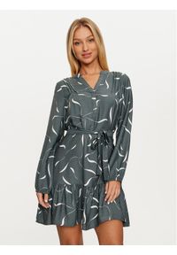 Vero Moda Sukienka codzienna Jessi 10317440 Zielony Regular Fit. Okazja: na co dzień. Kolor: zielony. Materiał: wiskoza. Typ sukienki: proste. Styl: casual