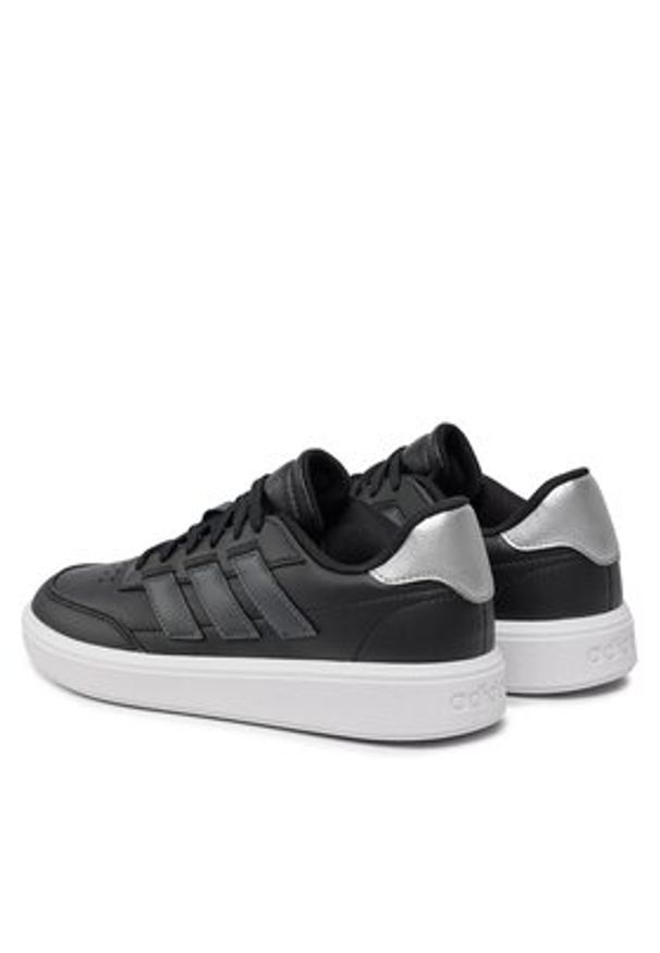 Adidas - adidas Sneakersy Courtblock IF6492 Czarny. Kolor: czarny. Materiał: skóra
