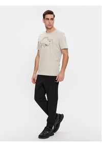 BOSS - Boss T-Shirt Tee 3 50506358 Beżowy Regular Fit. Kolor: beżowy. Materiał: bawełna