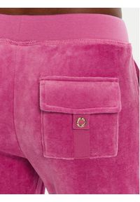 Juicy Couture Spodnie dresowe Caisa JCSEBJ008G Różowy Slim Fit. Kolor: różowy. Materiał: bawełna #3