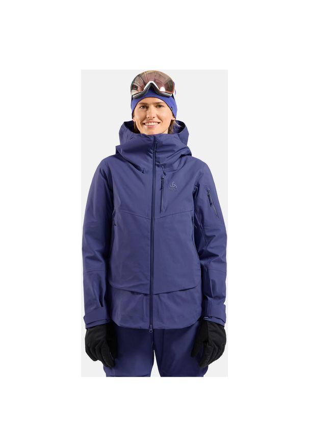 Kurtka przeciwdeszczowa Odlo Jacket hardshell X-ALP 3L. Kolor: fioletowy. Materiał: hardshell