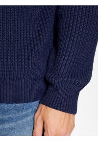 Wrangler - WRANGLER HALF ZIP KNIT MĘSKI SWETER ELEGANCKI CIEPŁY NAVY 112343094. Styl: elegancki #3