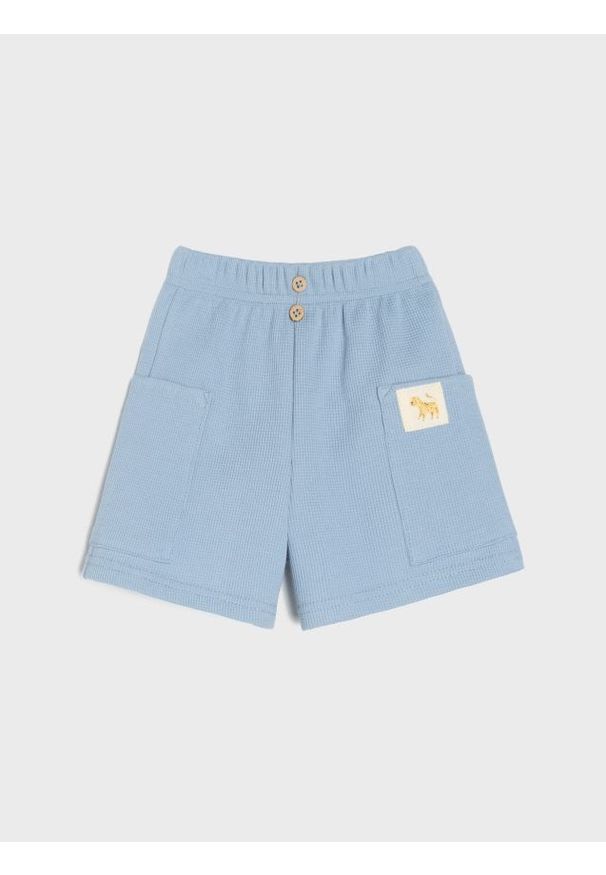 Sinsay - Dzianinowe szorty z bawełny - Inny. Materiał: dzianina, bawełna