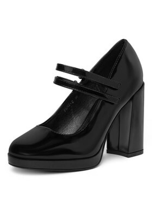 DeeZee Czółenka F3767-2 Czarny. Kolor: czarny. Materiał: skóra