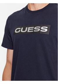 Guess T-Shirt M3BI80 K9RM1 Granatowy Regular Fit. Kolor: niebieski. Materiał: bawełna