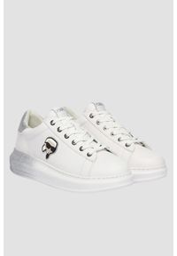 Karl Lagerfeld - KARL LAGERFELD Białe damskie sneakersy skórzane KAPRI Ombre NFT, Rozmiar 41. Kolor: biały. Materiał: skóra #5