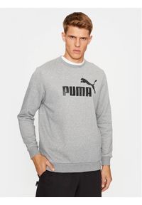Puma Bluza Ess Big Logo 586678 Szary Regular Fit. Kolor: szary. Materiał: syntetyk, bawełna