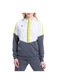 ERIMA - Damska bluza z kapturem Erima Squad. Typ kołnierza: kaptur. Kolor: szary, wielokolorowy, biały. Sport: piłka ręczna #1