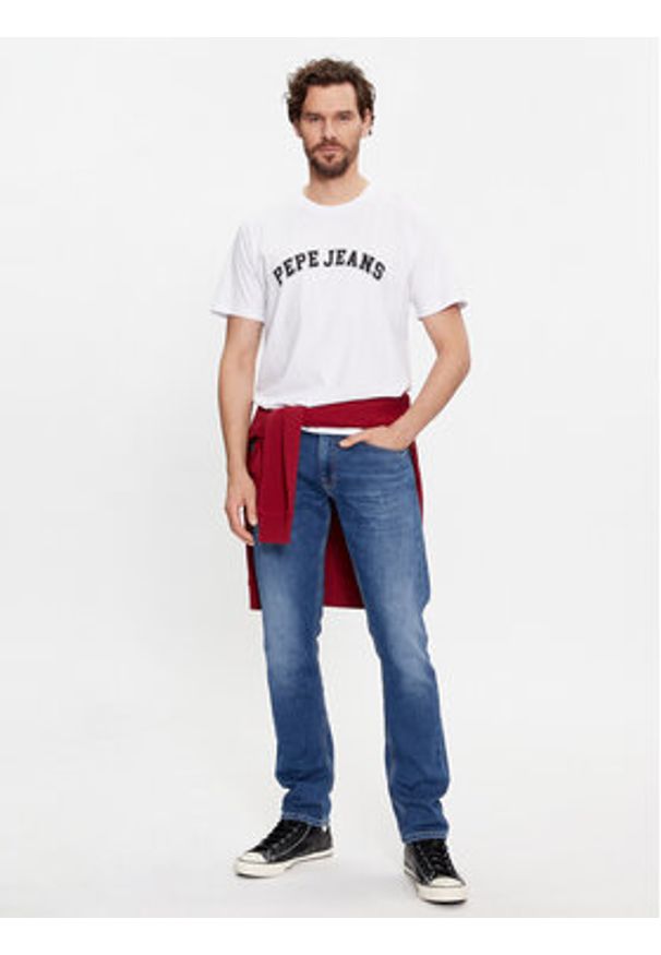 Pepe Jeans Jeansy PM207389 Niebieski Slim Fit. Kolor: niebieski
