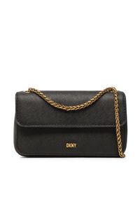 DKNY Torebka Minnie Shoulder Bag R2331T72 Czarny. Kolor: czarny. Materiał: skórzane