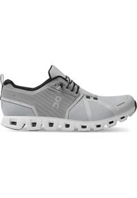 On Running - Buty do biegania męskie On Cloud 5 Waterproof. Zapięcie: sznurówki. Kolor: biały, wielokolorowy, szary. Materiał: tkanina. Szerokość cholewki: normalna