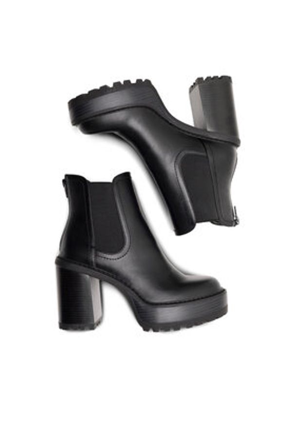 Nine West Botki SAILA 13151A Czarny. Kolor: czarny. Materiał: materiał