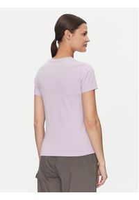 Guess Jeans T-Shirt W4YI02 J1314 Fioletowy Slim Fit. Kolor: fioletowy. Materiał: bawełna #4