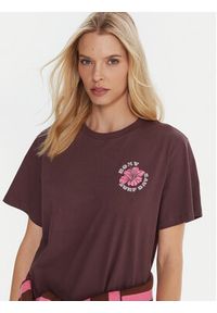 Roxy T-Shirt Hangloose The Sky ERJZT06020 Fioletowy Regular Fit. Kolor: fioletowy. Materiał: bawełna