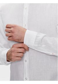 BOSS - Boss Koszula 50489339 Biały Regular Fit. Kolor: biały. Materiał: len #4