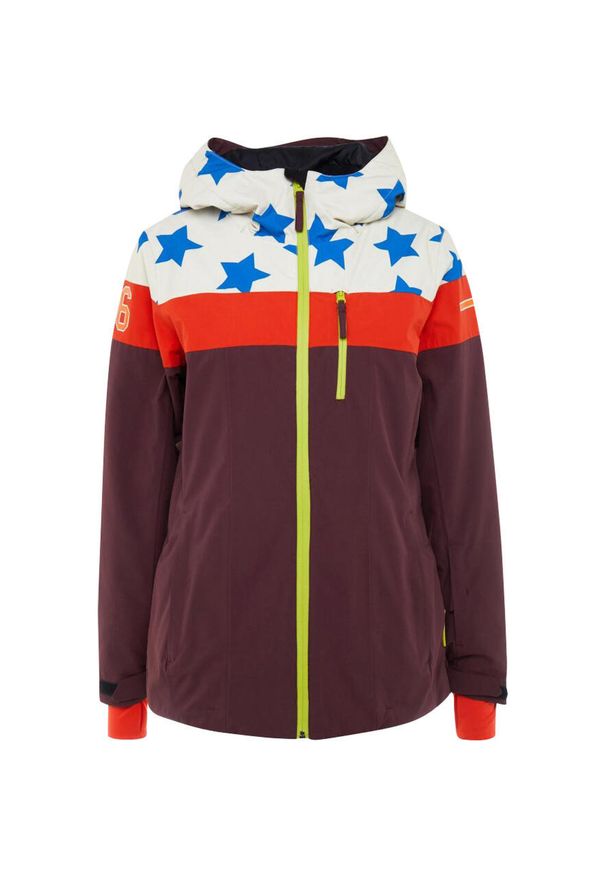 ICEPEAK - Damska kurtka narciarska Icepeak Clearlake - Ciepła i wodoodporna. Kolor: fioletowy, różowy, niebieski, wielokolorowy. Sezon: zima. Sport: narciarstwo