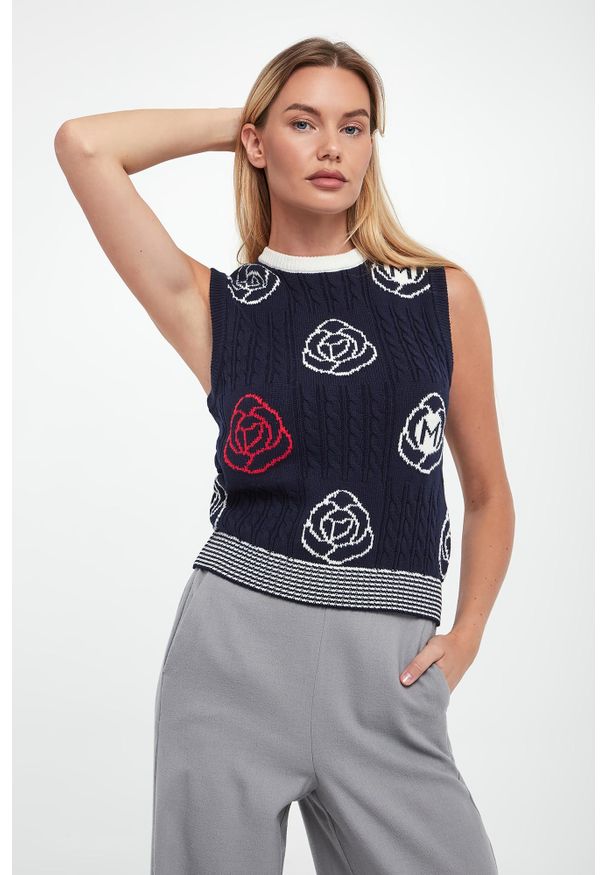 Marella Sport - Kamizelka damska wełniana Didimo MARELLA SPORT. Materiał: wełna. Styl: sportowy