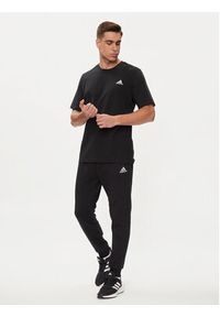 Adidas - adidas Spodnie dresowe Essentials Fleece Regular Tapered Joggers HL2236 Czarny Regular Fit. Kolor: czarny. Materiał: bawełna #4