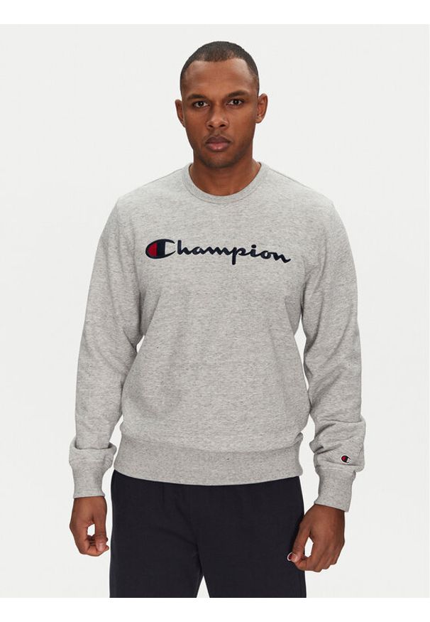 Champion Bluza 220727 Szary Slim Fit. Kolor: szary. Materiał: bawełna, syntetyk