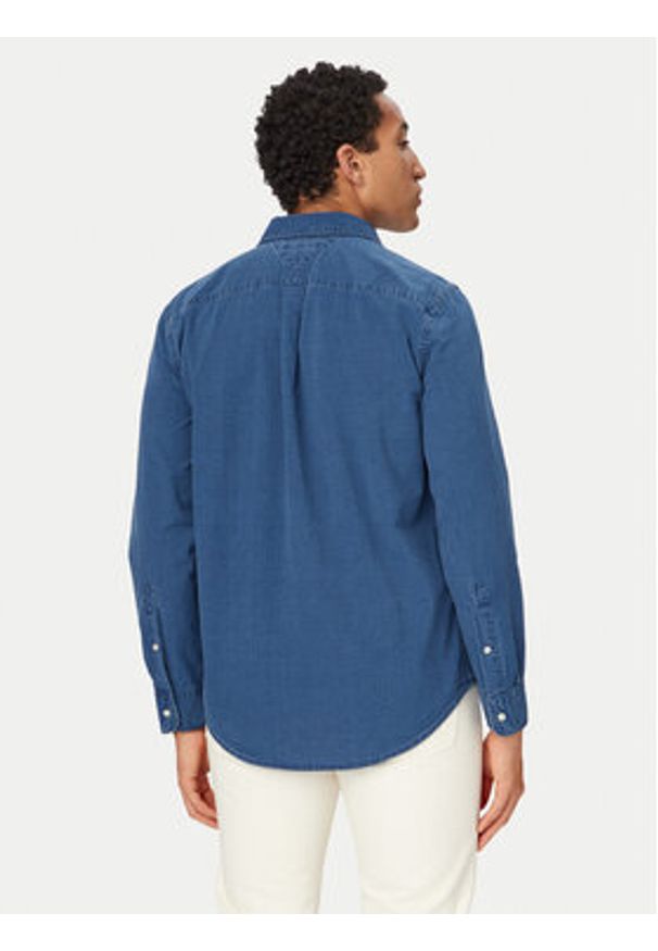 TOMMY HILFIGER - Tommy Hilfiger Koszula MW0MW42417 Niebieski Regular Fit. Kolor: niebieski. Materiał: bawełna