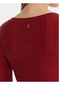 Guess Sukienka dzianinowa W6RK02 Z3700 Czerwony Regular Fit. Kolor: czerwony. Materiał: wiskoza #3