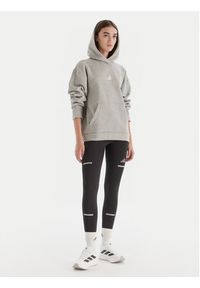 Adidas - adidas Bluza ALL SZN Holiday Glitter Fleece JV5757 Szary Loose Fit. Kolor: szary. Materiał: bawełna #5