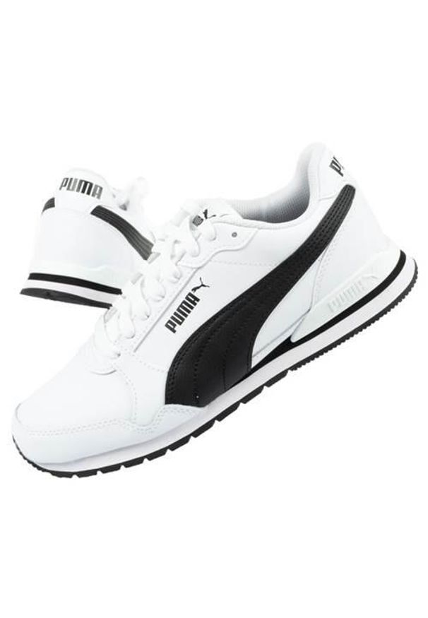 Buty Puma ST Runner V3 L, Mężczyźni. Kolor: biały, wielokolorowy, czarny. Materiał: materiał, syntetyk. Sport: turystyka piesza