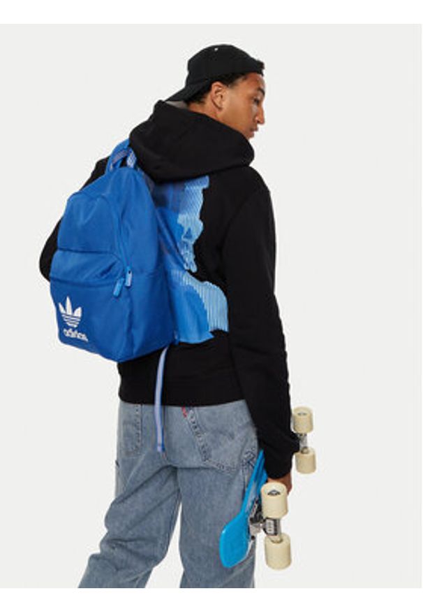 Adidas - adidas Plecak Adicolor IX7457 Niebieski. Kolor: niebieski. Materiał: materiał