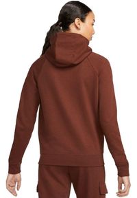 Bluza treningowa damska Nike Nsw Essential FLC FZ Hoodie. Kolor: brązowy