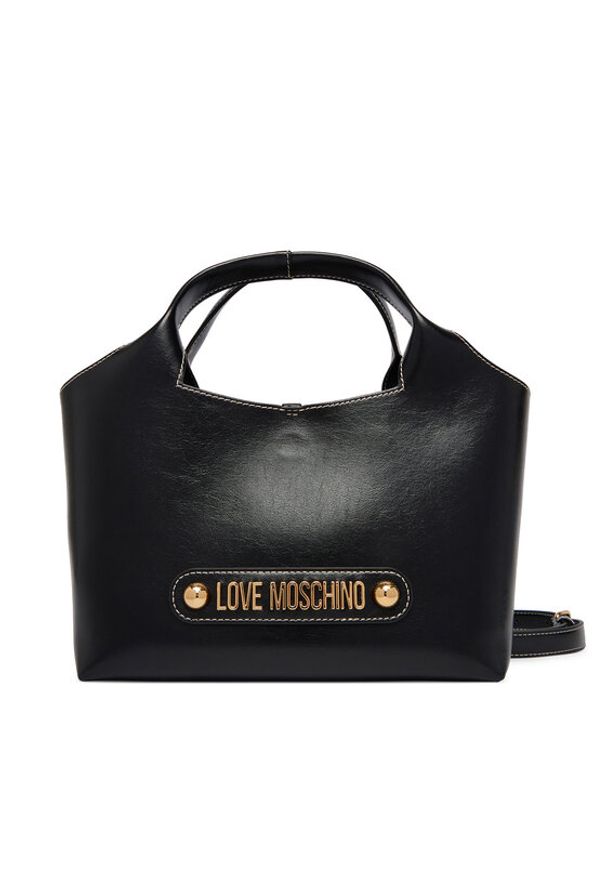 Love Moschino - LOVE MOSCHINO Torebka JC4130PP1OLH0000 Czarny. Kolor: czarny. Materiał: skórzane