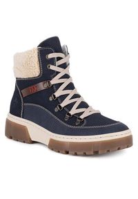 Rieker Trzewiki X8638-14 Niebieski. Kolor: niebieski. Materiał: materiał #6