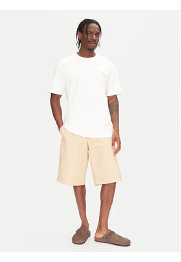 Only & Sons T-Shirt Milo 22034452 Biały Relaxed Fit. Kolor: biały. Materiał: bawełna