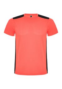 ROLY - Koszulka Sportowa Z Krótkim Rękawem Dla Dorosłych Unisex Detroit. Kolor: różowy, czarny, wielokolorowy, pomarańczowy. Długość rękawa: krótki rękaw. Długość: krótkie. Sport: turystyka piesza #1