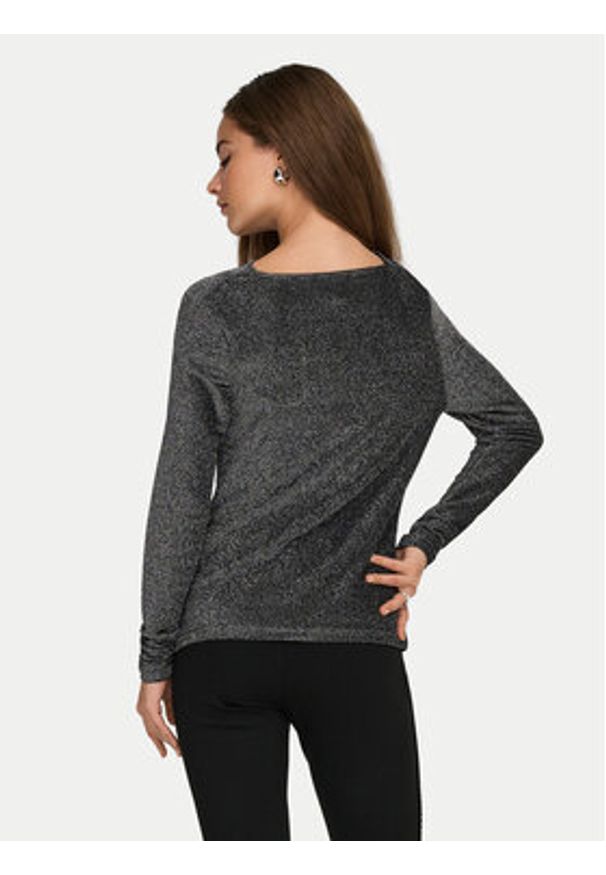 only - ONLY Bluzka Rich 15360265 Szary Regular Fit. Kolor: szary. Materiał: syntetyk