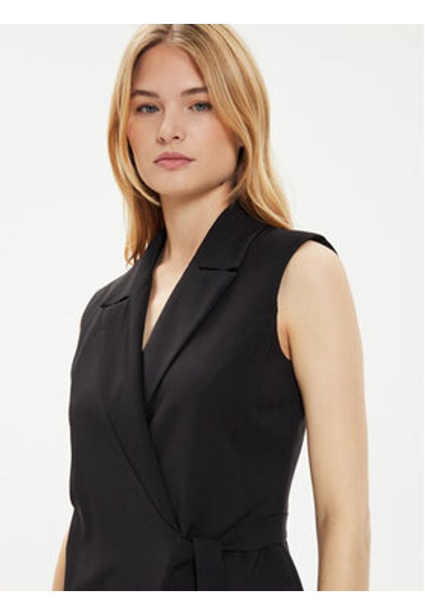 Imperial Sukienka koktajlowa ADOFHJZ Czarny Slim Fit. Kolor: czarny. Materiał: syntetyk. Styl: wizytowy