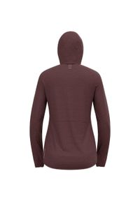 Bluza damska z kapturem Odlo Ascent Mid Layer Hoody Full Zip. Typ kołnierza: kaptur. Kolor: czerwony