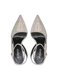 Pinko - PINKO Sandały Lisette Slingback PE BLKS1 100566 A0N6 Szary. Kolor: szary. Materiał: skóra, zamsz